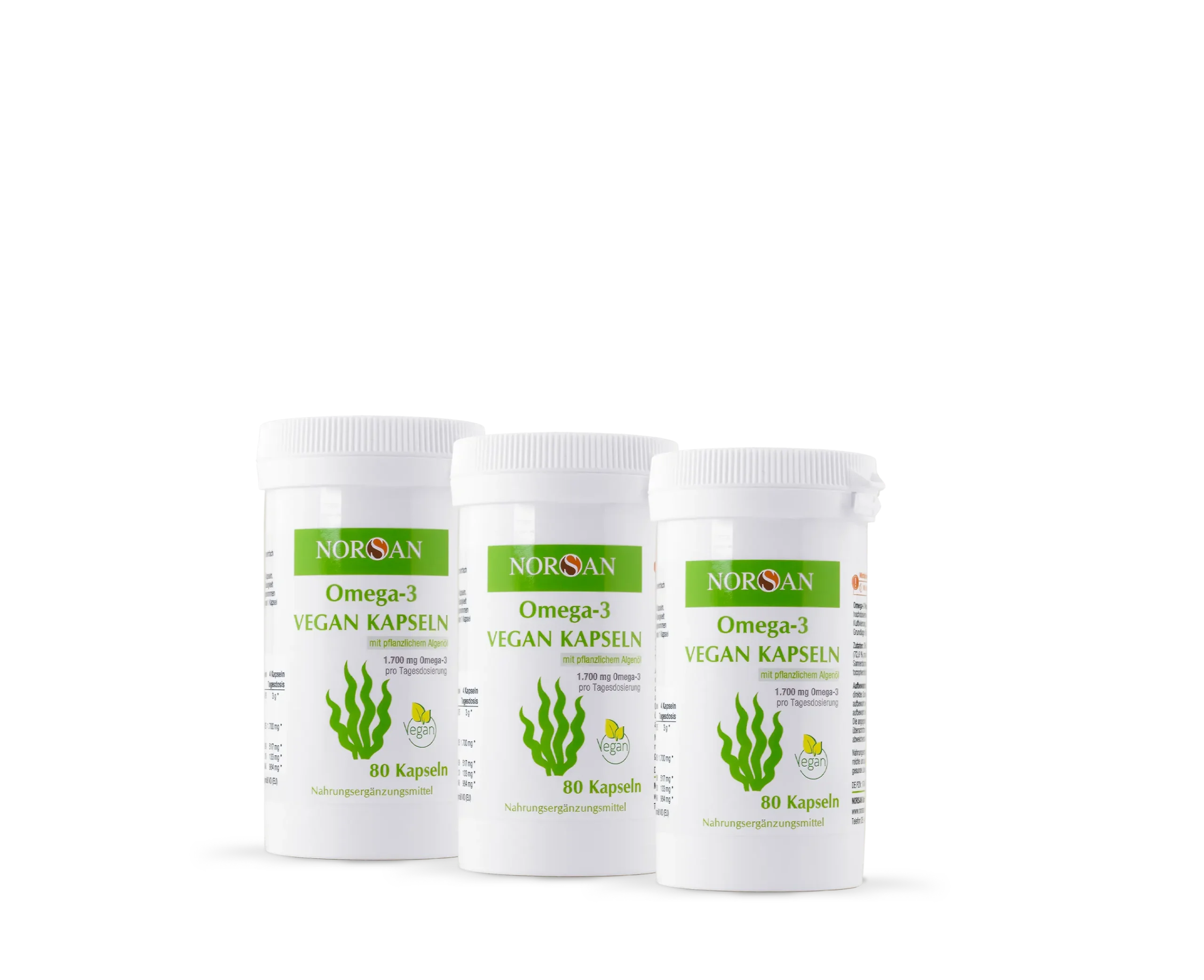 norsan omega-3 3er-Pack-Vegan-Kapseln