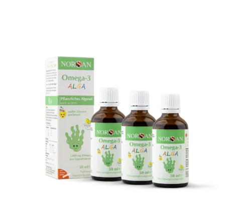 norsan omega-3 Alga_3er Pack Flasche+Box