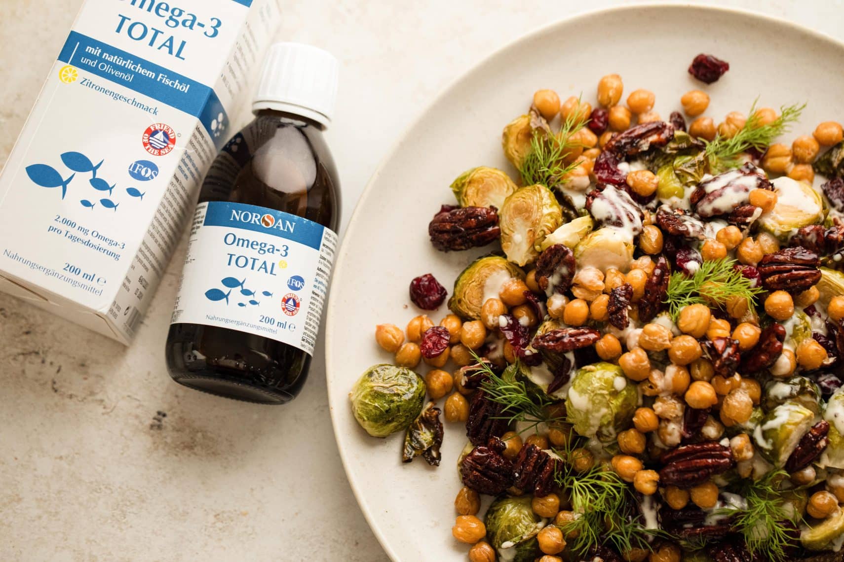 winterlicher rosenkohl salat mit omega-3 norsan rezept