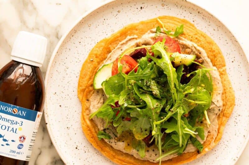Proteinreiche Linsenwraps mit Omega-3