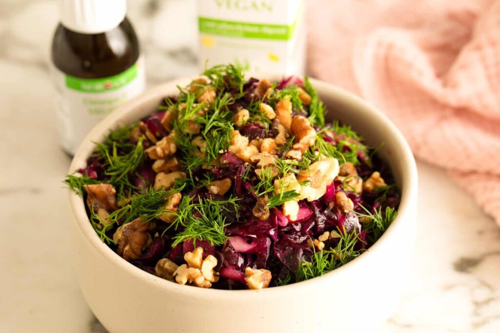 rotkohlsalat norsan omega-3 rezept