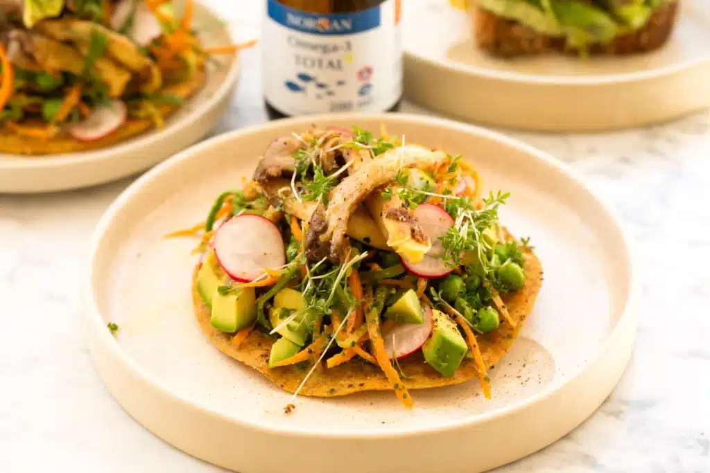 Crunchy Bärlauch-Tacos mit Omega-3 norsan