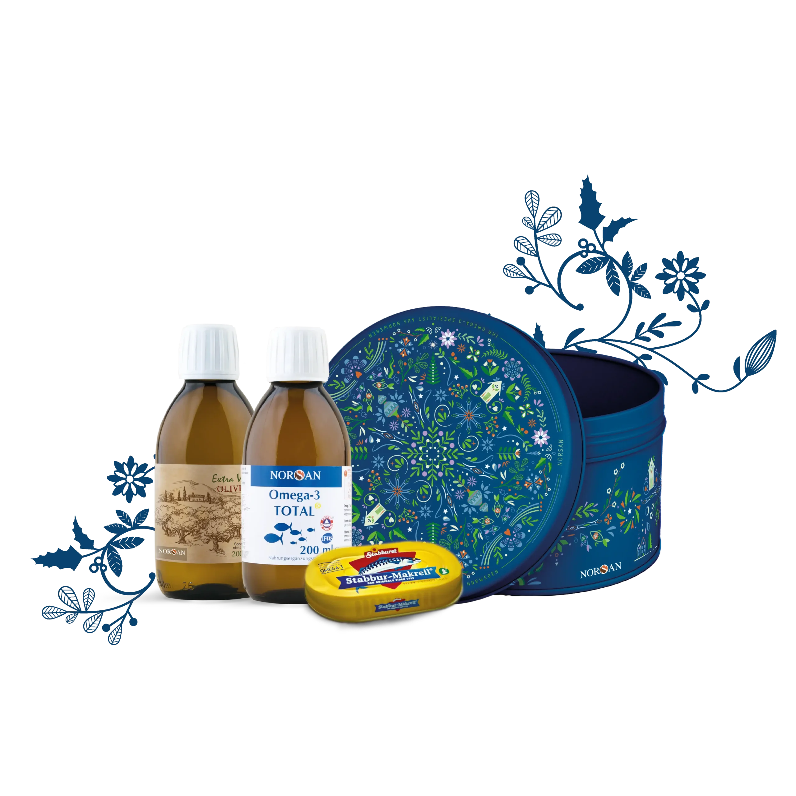 juleboks norsan omega-3 weihnachten box total