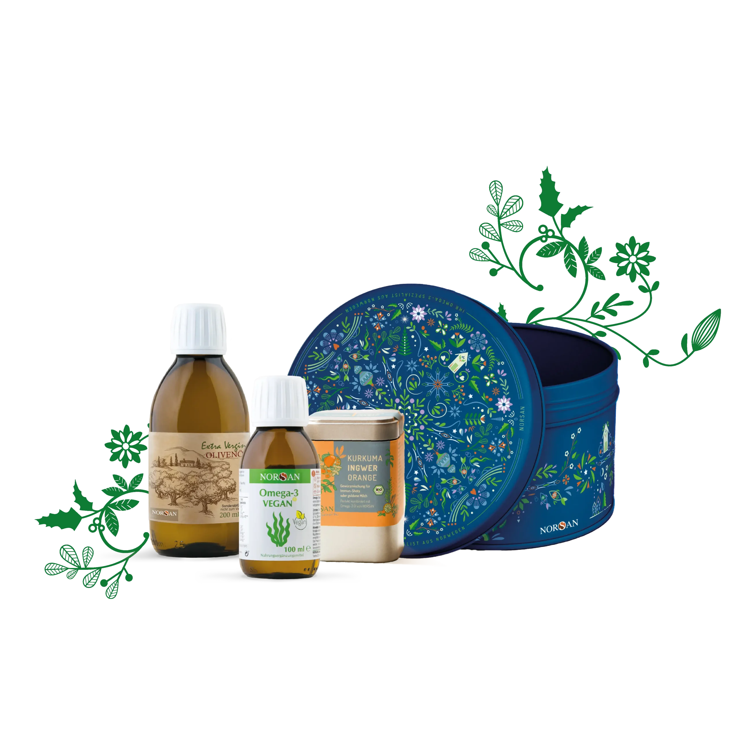juleboks norsan omega-3 weihnachten box vegan