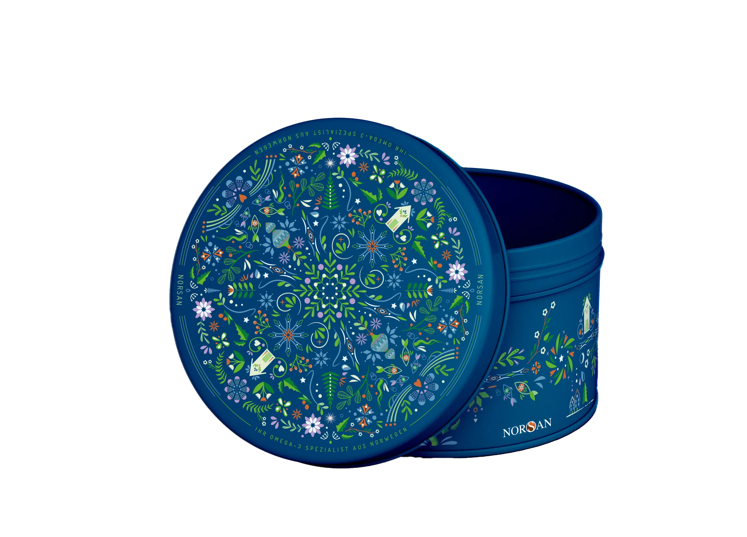 norsan omega-3 weihnachten keksdose