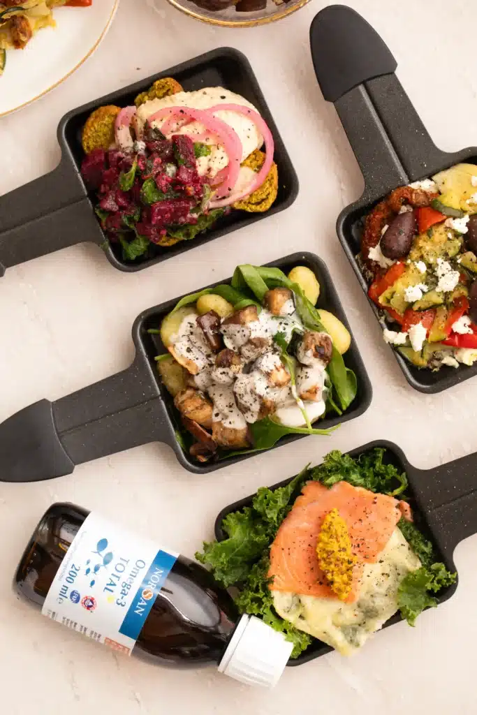 Buntes-Silvester-Raclette-mit-Omega-3 norsan rezept