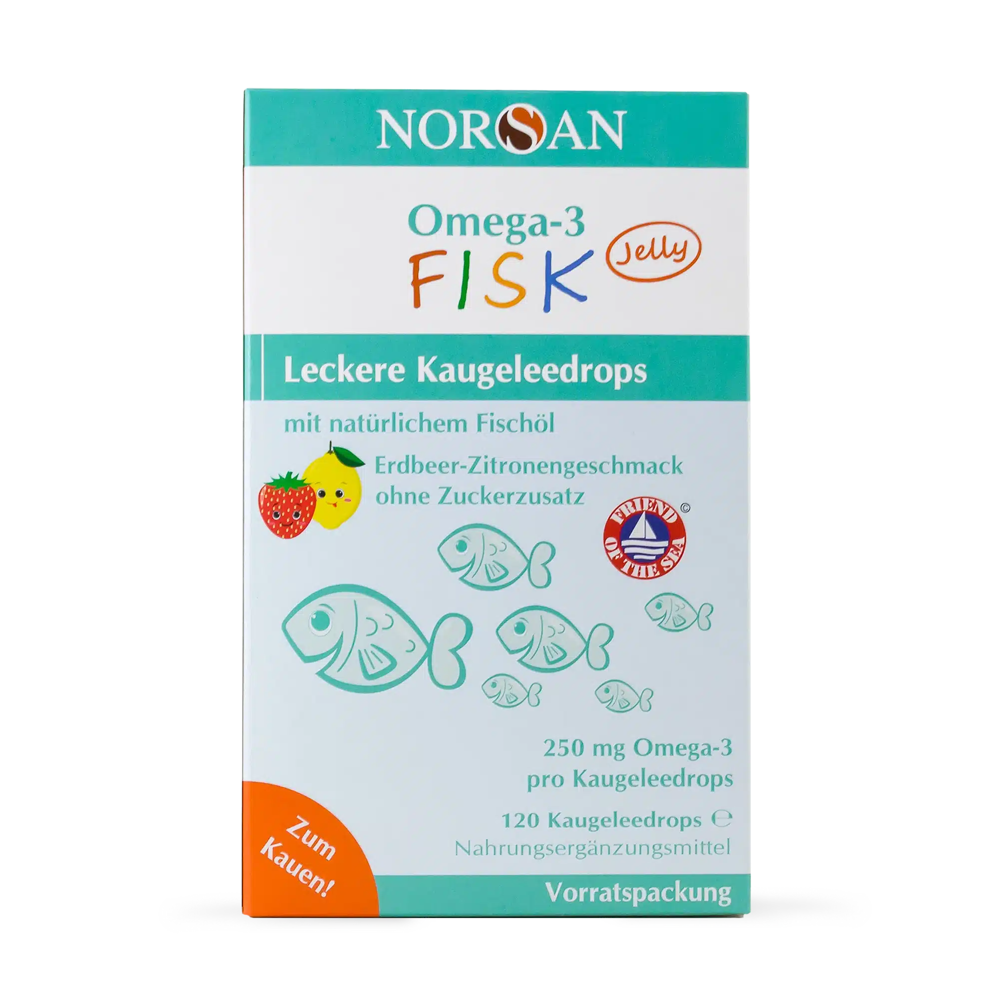 Omega-3 FISK Jelly 120er Packung Abo