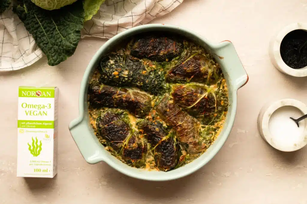 norsan rezept Wirsingrollen mit Omega-3