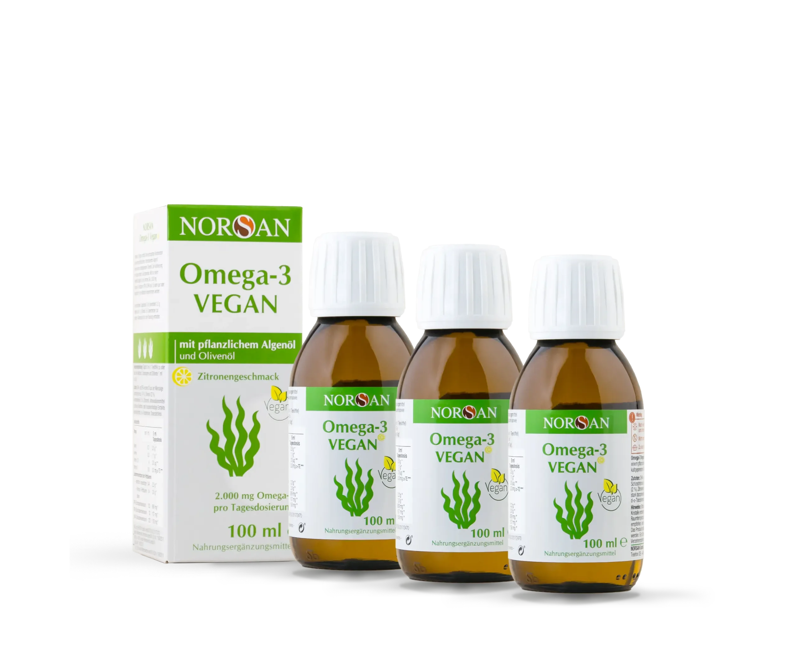 norsan omega-3 Vegan_3erPack-FlascheBox