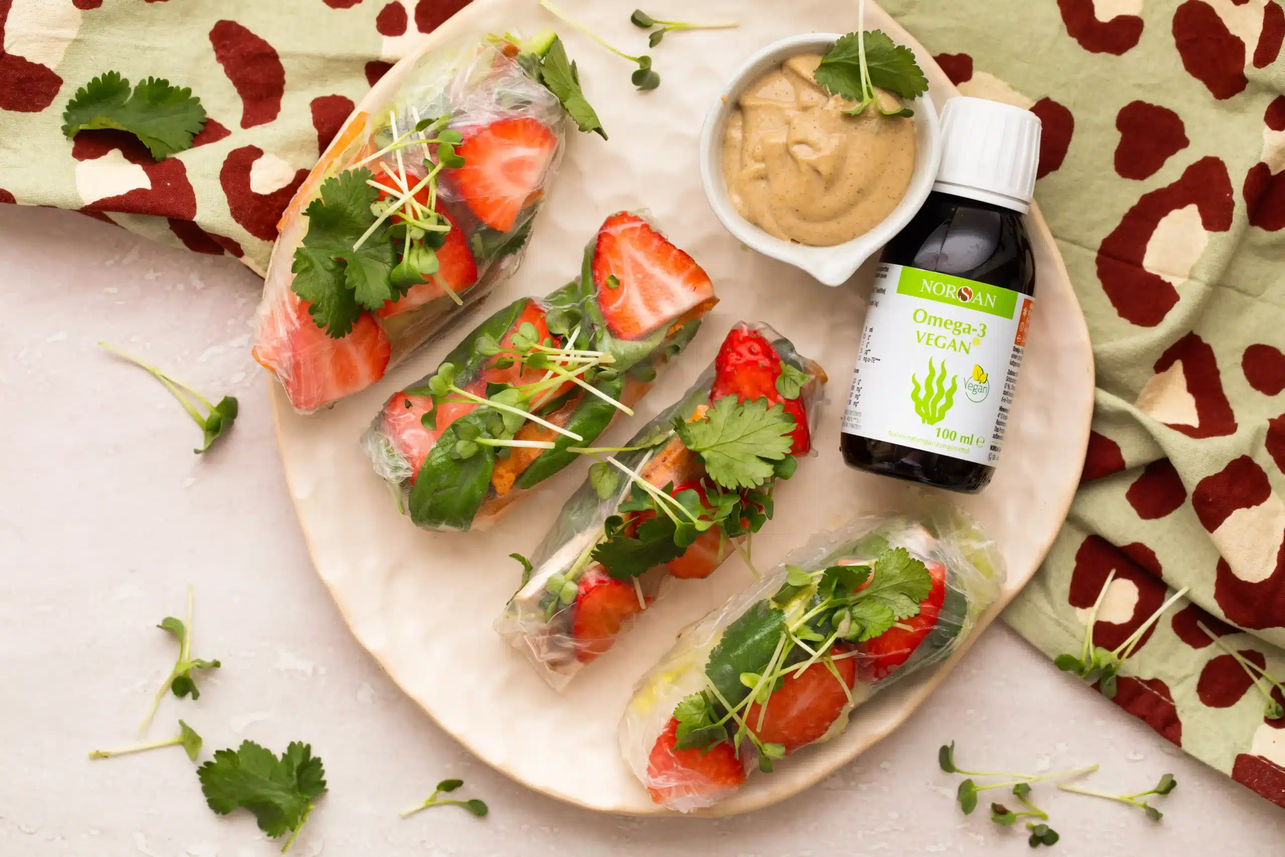 Bunte Sommerrollen mit Omega-3 norsan rezept
