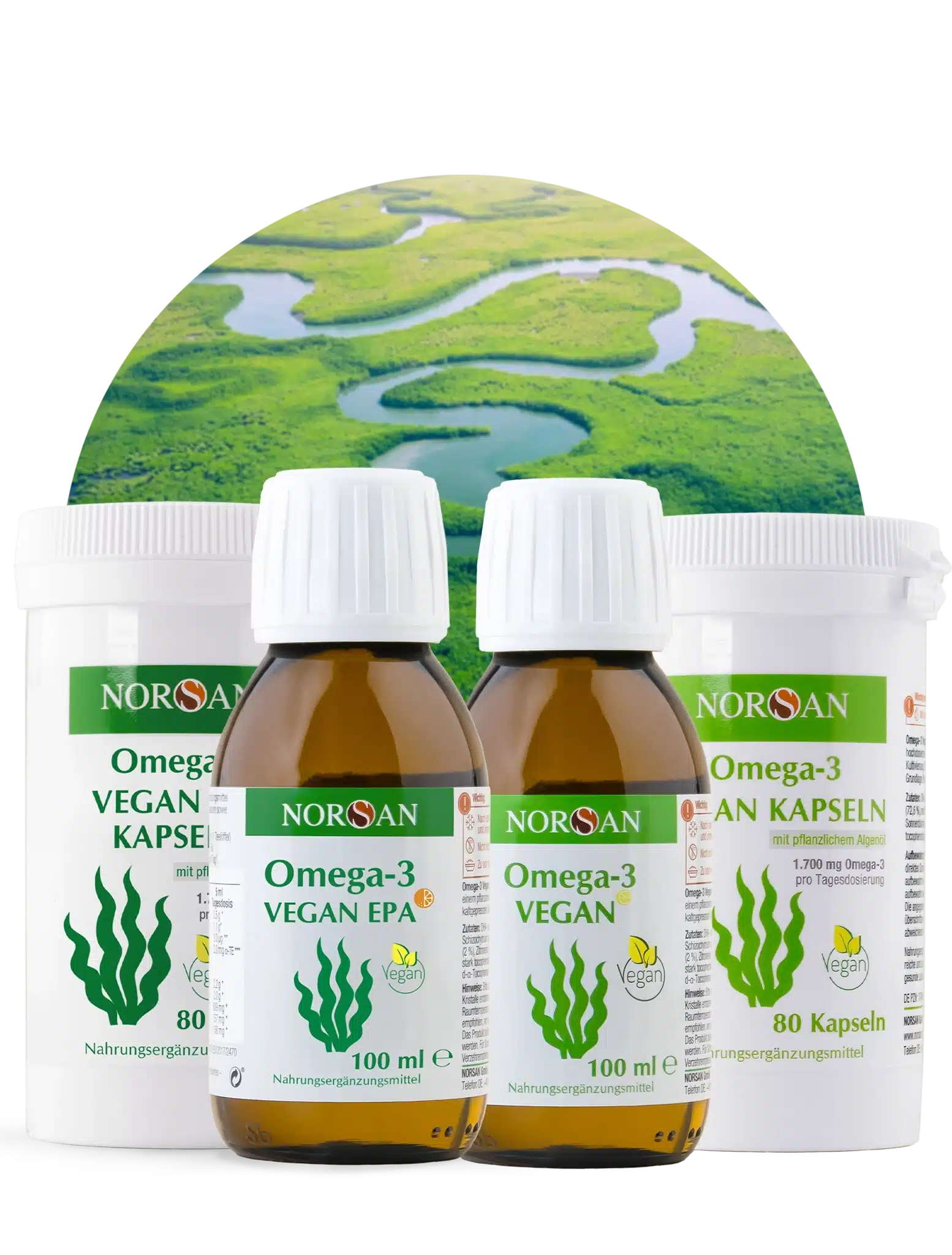 Norsan Omega-3 Vegan & Vegan EPA Produkte