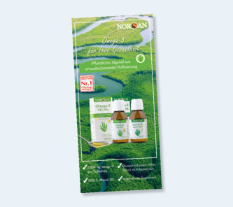 NORSAN Patientenflyer: Omega-3 Vegan