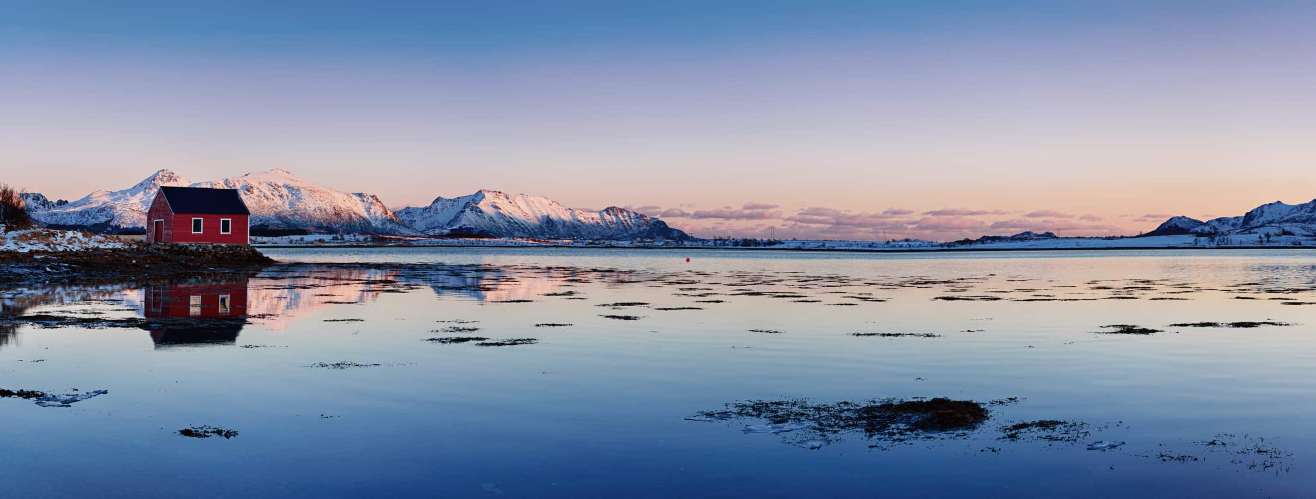 Winter Norway lake
